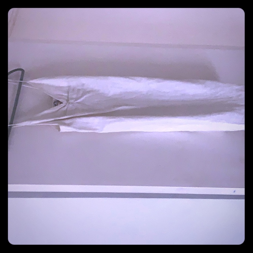 Dress white linen no zipper